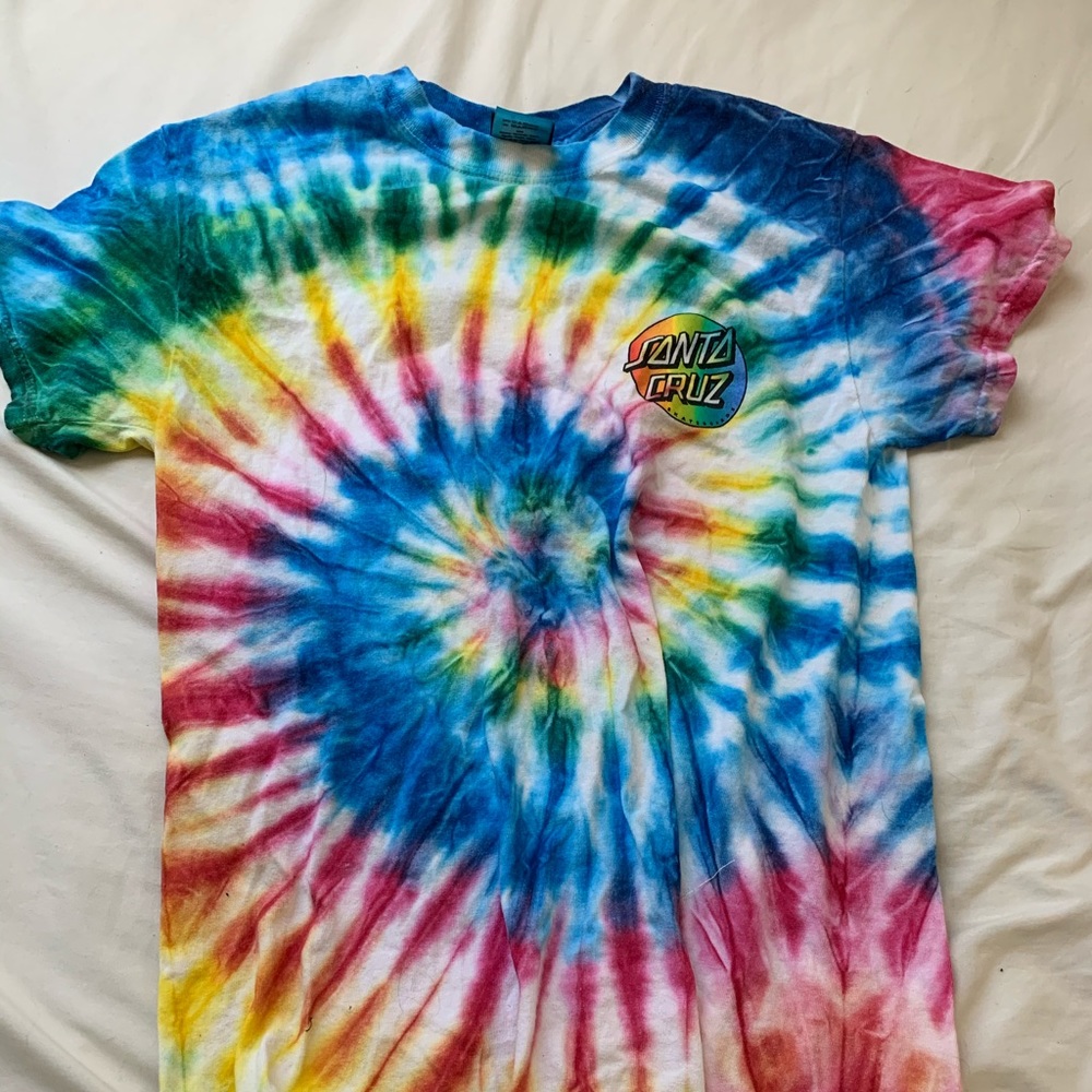 tie dye santa cruz shirt